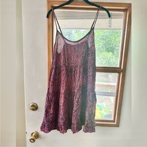 Mossimo Paisley Patterned Slip Dress Size M